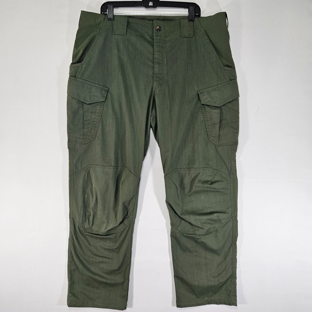 5.11 Tactical Men's Uniform Cargo Pants Army‎ Green Polyester Cotton 42x33